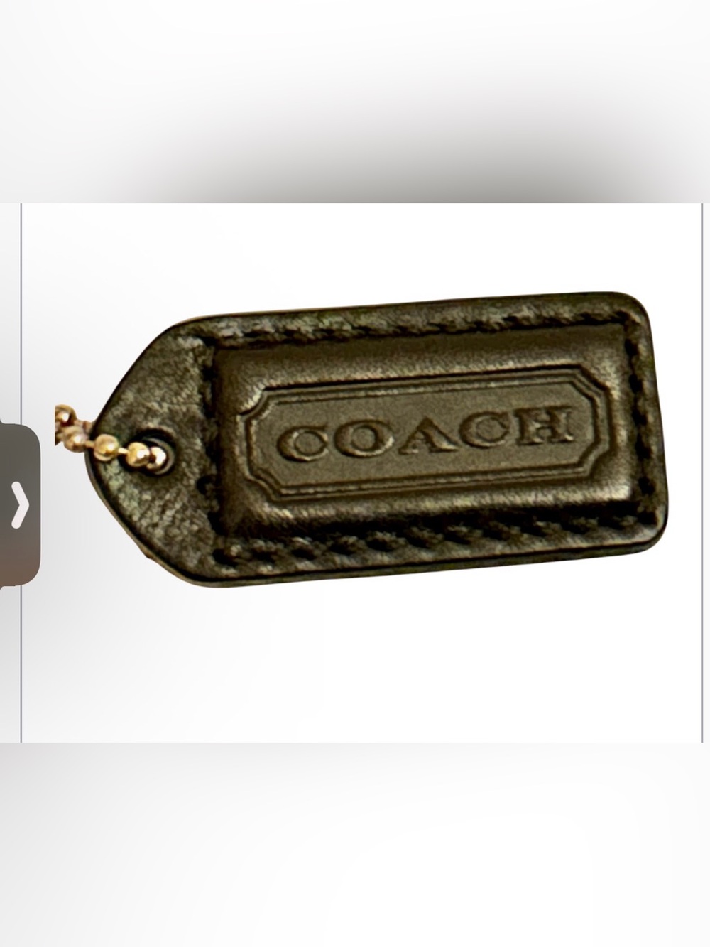 Coach hang tag